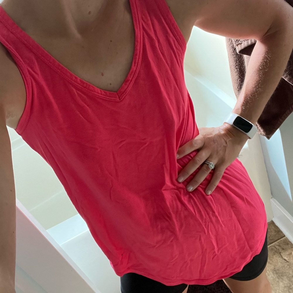 V Neck High-Low Tank